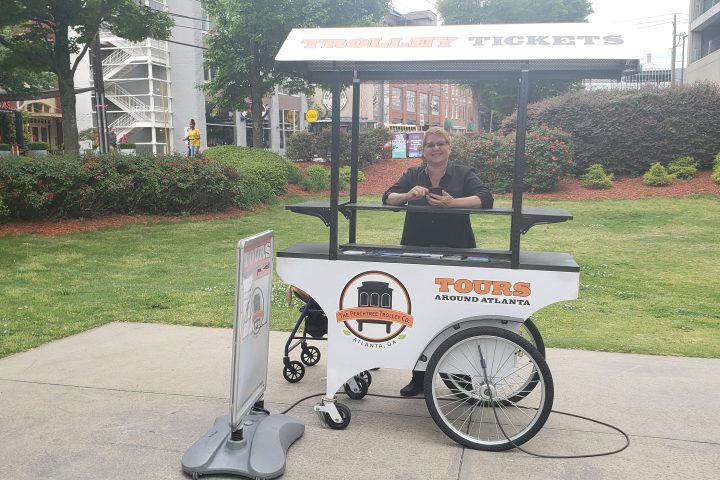 a bicycle parked in front of a building
