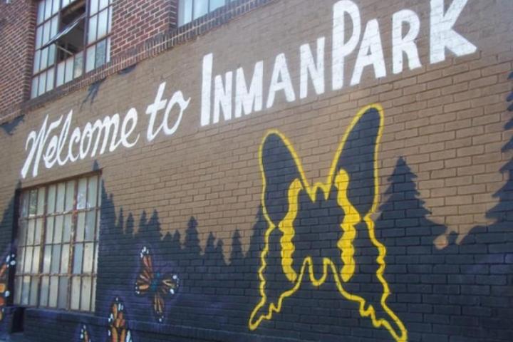 a sign on a brick building